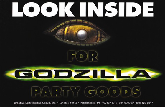 Advertising Examples   : Godzilla Window Clinger